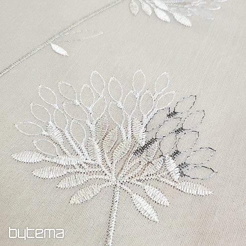 Luxus függöny GERSTER 11868 bézs hímzéssel