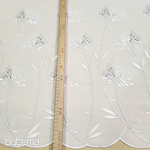 Luxus függöny GERSTER 11868 bézs hímzéssel