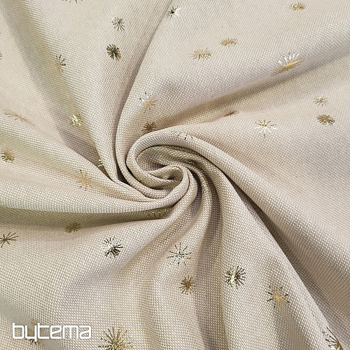 Pamut CANVAS anyag GOLDEN STARS a vágódeszkán