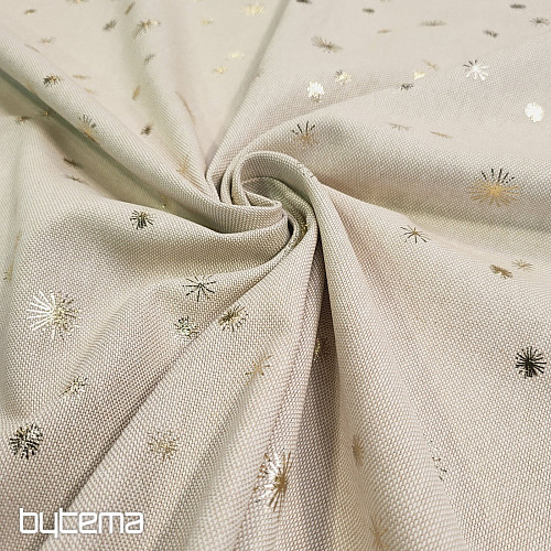 Pamut CANVAS anyag GOLDEN STARS a vágódeszkán