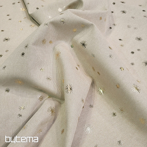 Pamut CANVAS anyag GOLDEN STARS a vágódeszkán