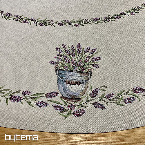 Kerek gobelin terítő LEVENDULA