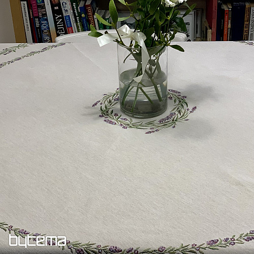 Kerek gobelin terítő LEVENDULA