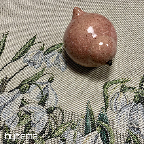 Kerek gobelin terítő HÓPEHELYEK