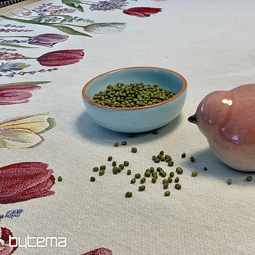 Kerek gobelin terítő TULIPÁNOK TAVASZ III