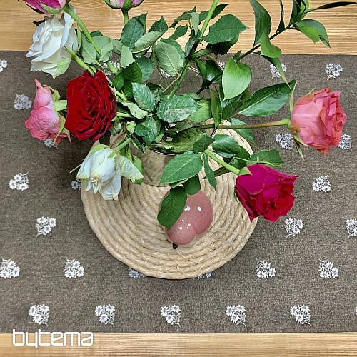 Jacquard sál ALPINE WOOLS BROWN