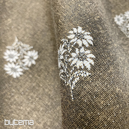 Jacquard sál ALPINE WOOLS BROWN