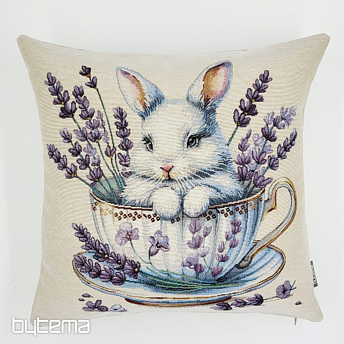 Gobelin párnahuzat NYÚL PORCELÁNBAN