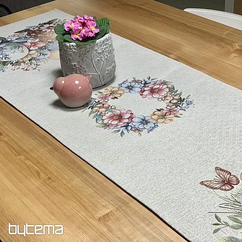 Húsvéti terítő és sál TOJÁSOK A FŰBEN