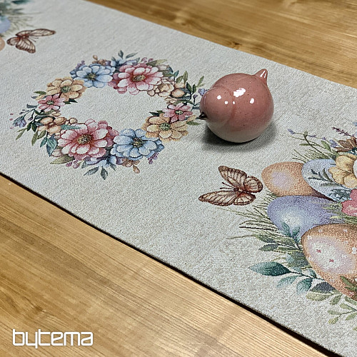 Húsvéti terítő és sál TOJÁSOK A FŰBEN