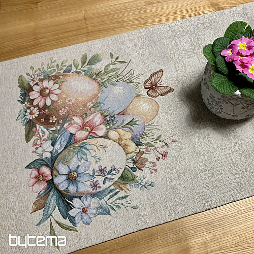 Húsvéti terítő és sál TOJÁSOK A FŰBEN