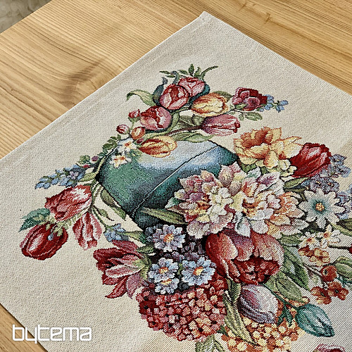 Gobelin terítő és sál TAVASZI CSOKOR