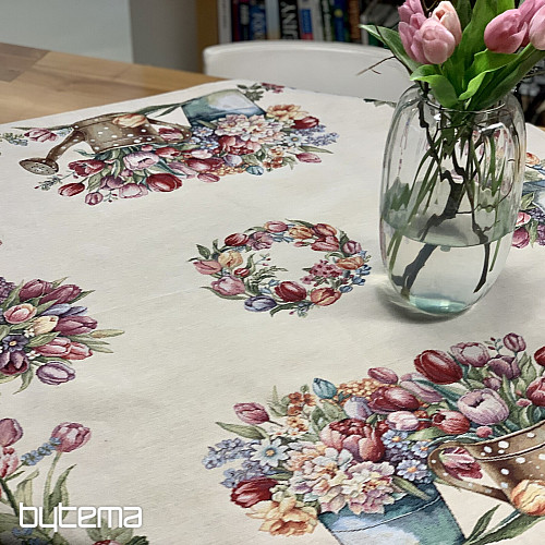 Gobelin terítő és sál TAVASZI CSOKOR