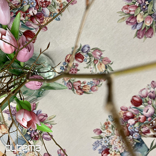 Gobelin terítő és sál TAVASZI CSOKOR