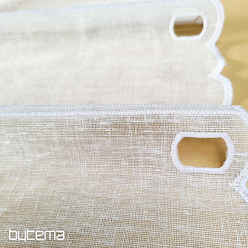 FEHÉR SZÍV függöny üvegből