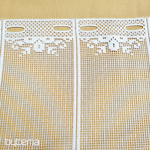 OTYLKA FEHÉR ólomüveg függöny