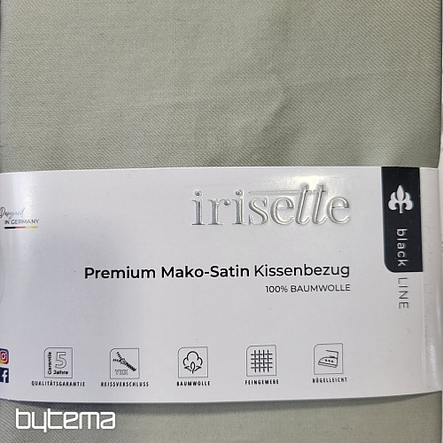 Szatén párnahuzat - zsálya 32