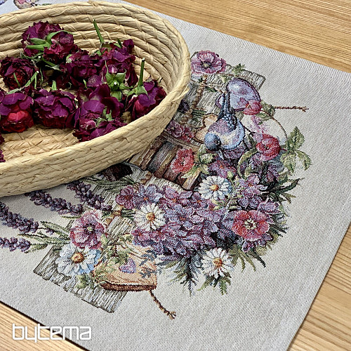 Gobelin terítő és sál MADÁRHÁZ