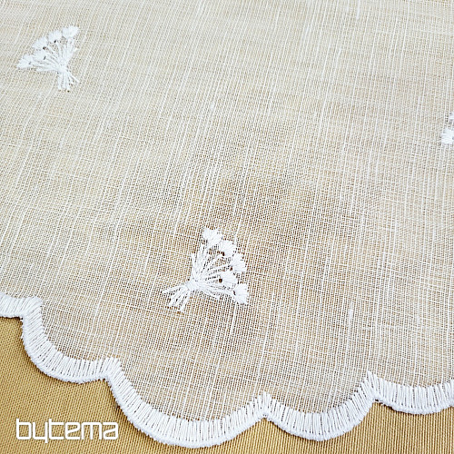 Ólomüveg függöny TULIPÁN MINI FEHÉR