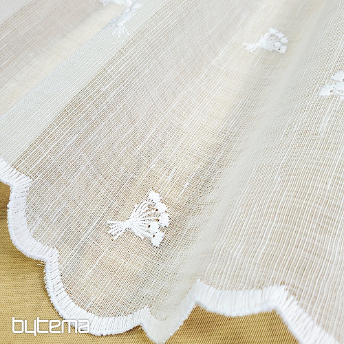 Ólomüveg függöny TULIPÁN MINI FEHÉR