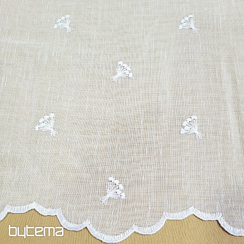 Ólomüveg függöny TULIPÁN MINI FEHÉR