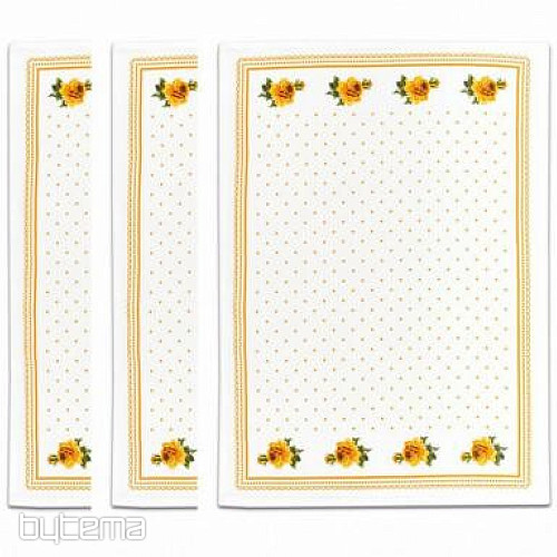 Nagymama törölközői, narancssárga rózsák