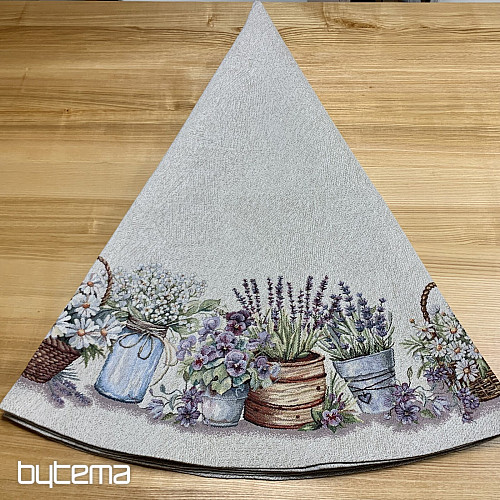 Kerek gobelin terítő SZÉPSÉG A KOCSIBAN