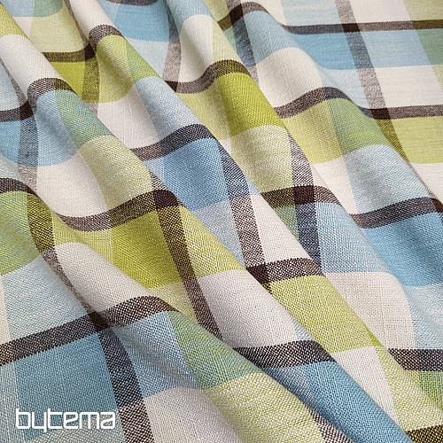 ATILA KÉK ZÖLD Dekoratív szövet