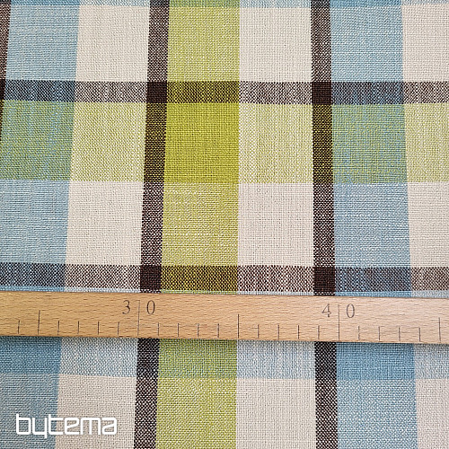 ATILA KÉK ZÖLD Dekoratív szövet