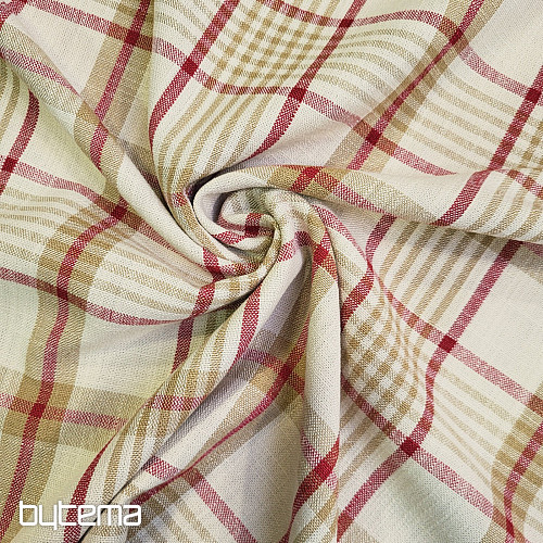 ANZOL RED dekoratív szövet