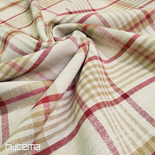 ANZOL RED dekoratív szövet