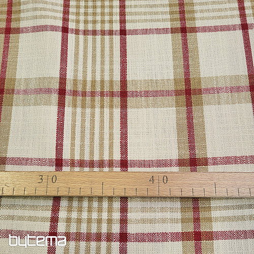 ANZOL RED dekoratív szövet