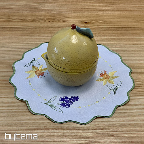 Hímzett terítő és sál NÁRCISZ ÉS HÓ LÁNYA