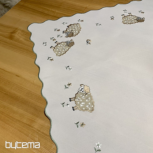 Hímzett terítő és sál HÚSVÉTI BÁRÁNYOK