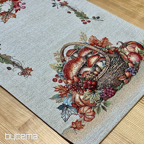 Gobelin terítő és sál GOMBA A SZÁLLÍTÓKOCSIBAN