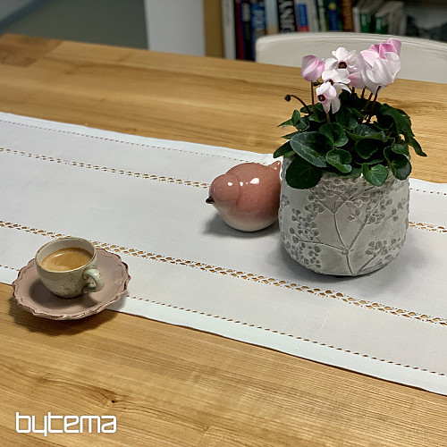 Asztalterítő és sál FEHÉR NYITÓ