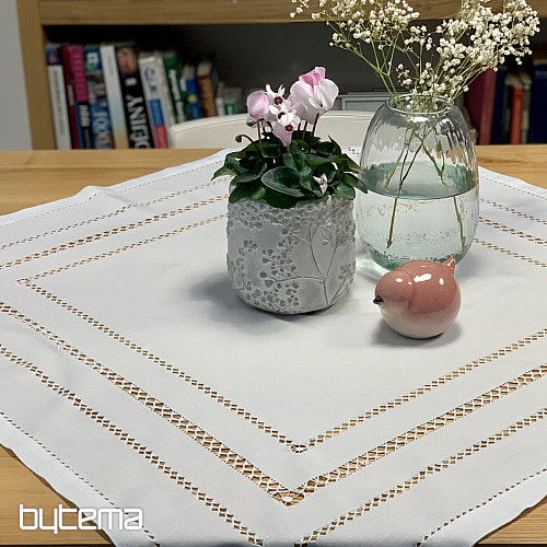 Asztalterítő és sál FEHÉR NYITÓ