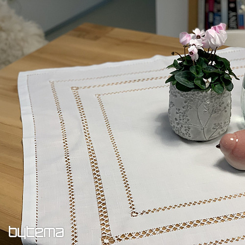 Asztalterítő és sál FEHÉR NYITÓ