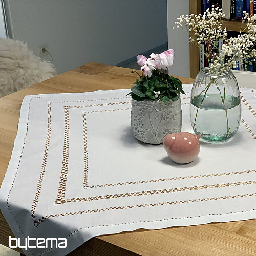 Asztalterítő és sál FEHÉR NYITÓ