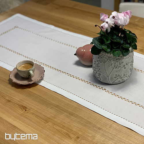 Asztalterítő és sál FEHÉR NYITÓ