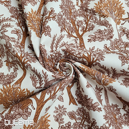 Pamut anyag CHEPART ÉS FÁK