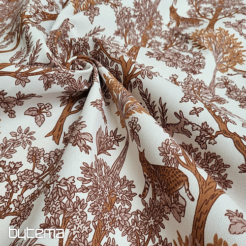 Pamut anyag CHEPART ÉS FÁK