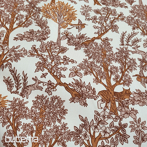 Pamut anyag CHEPART ÉS FÁK