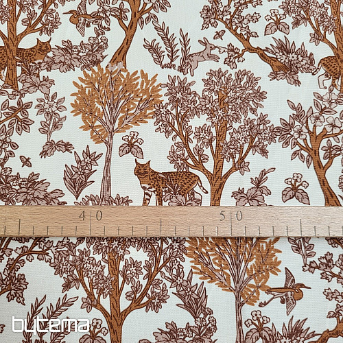 Pamut anyag CHEPART ÉS FÁK