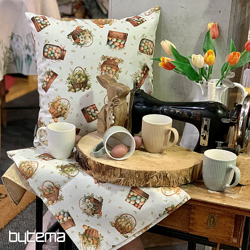 Dekoratív párnahuzat SZÍNES TOJÁSOK