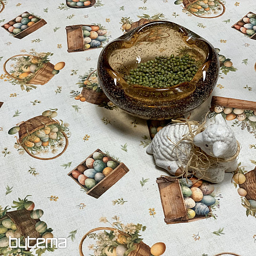 Húsvéti terítő és sál SZÍNES TOJÁSOK