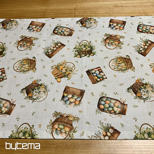 Húsvéti terítő és sál SZÍNES TOJÁSOK