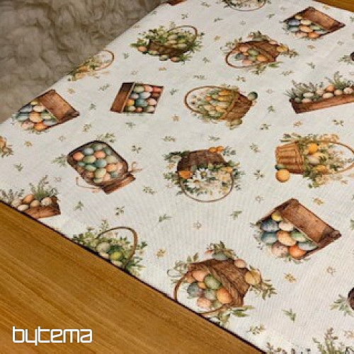 Húsvéti terítő és sál SZÍNES TOJÁSOK