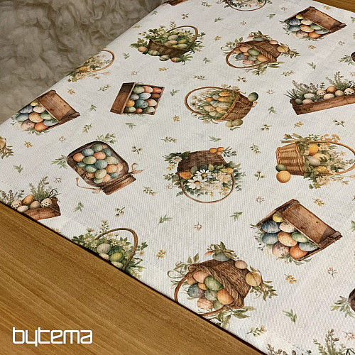 Húsvéti terítő és sál SZÍNES TOJÁSOK