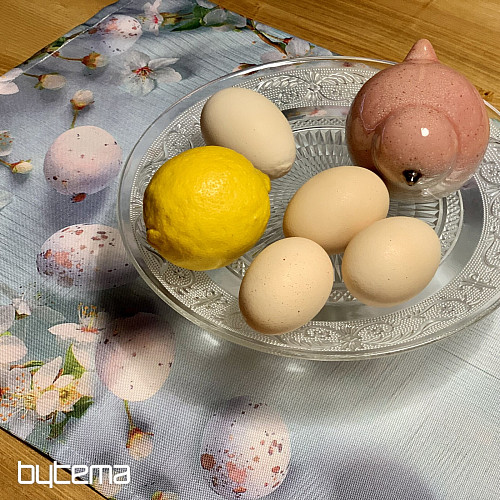 HÚSVÉTI terítő és sál virágokkal